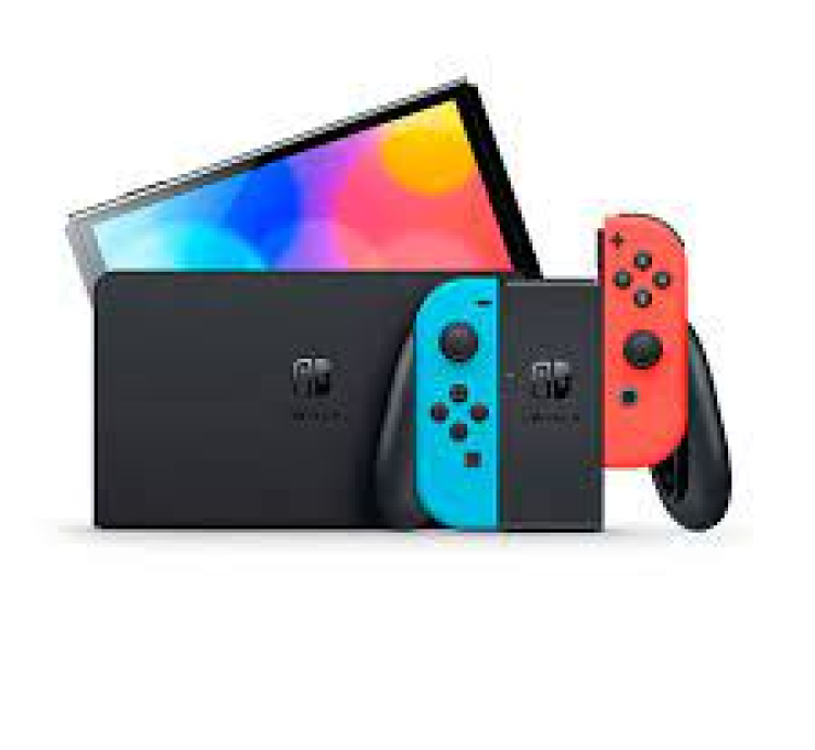 Nintendo Switch OLED 64GB Standard color rojo neón, azul neón y negro