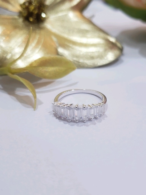 Anillo Plata Baguettes