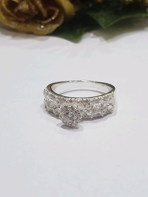 Anillo Plata Solitario