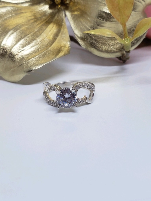 Anillo Plata Solitario