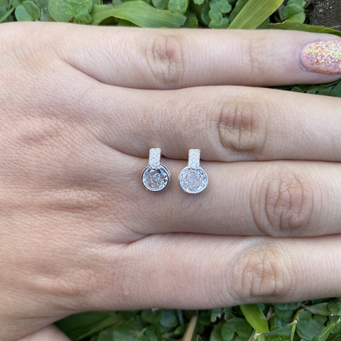 Aros con cubics en Plata 925