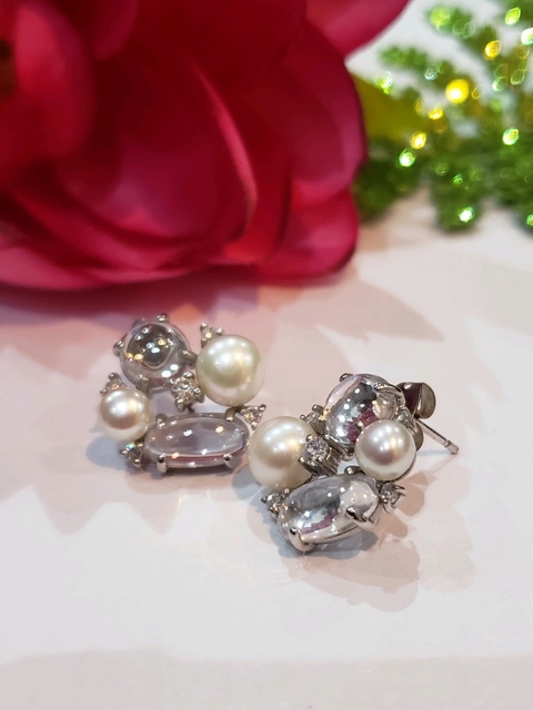 Aros Plata Perlas Cultivadas