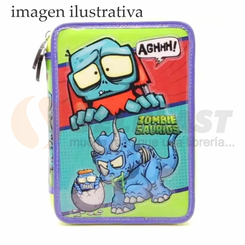 CANOPLA 2 PISOS ULTRA ZOMBIES PVC CON UTILES C/ RELIEVE OM215 CR.52173