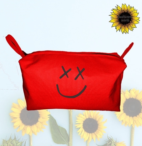 Cartuchera Bordada Smiley Face