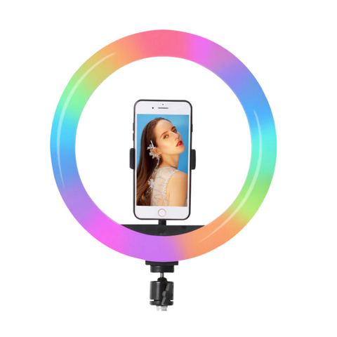 COMBO ARO LED DE 12 RGB + TRIPODE 2M