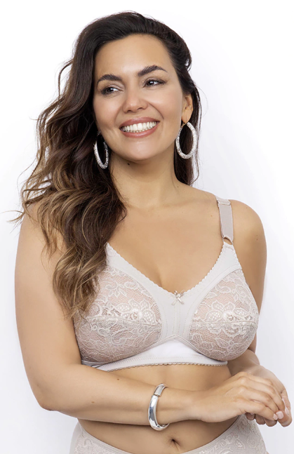 Corpiño reductor s/aro tricot con puntilla-Peter Pan (PP510)