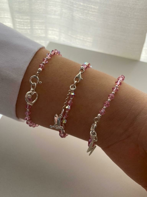 Cristal Rosa con Dije