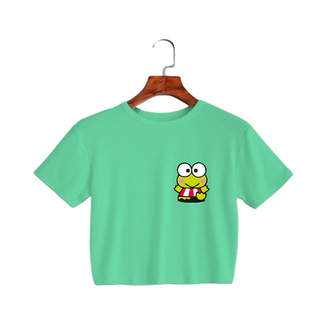 Crop top verde - Keroppi