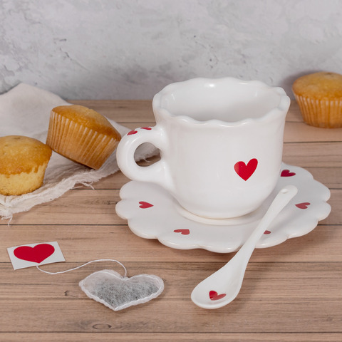 CUCHARITAS DE PORCELANA LOVELY