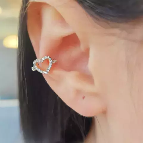 CUFF SOLITARIO CORAZON MICROPAVE