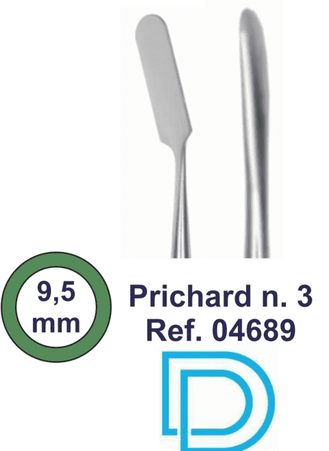 Descolador Prichard numero 3 acero inoxidable LM