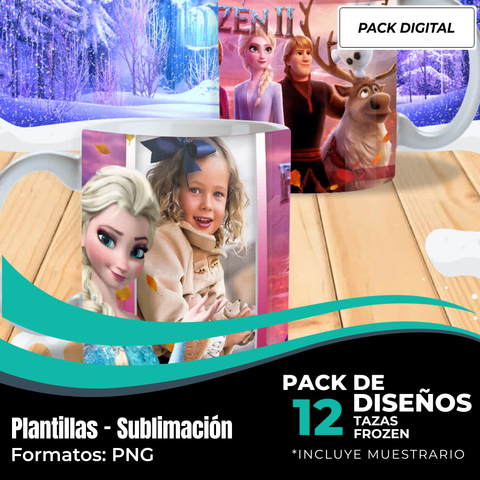 Diseños para Tazas Frozen - Modelo 4
