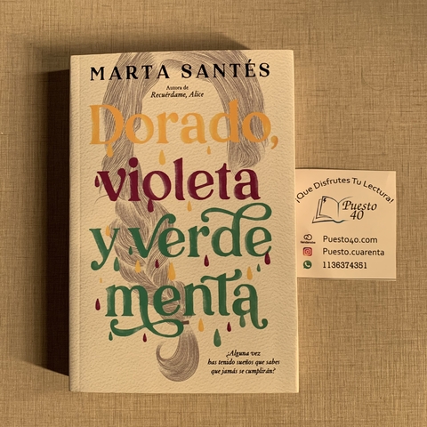 Dorado . violeta y verde menta - Marta Santés