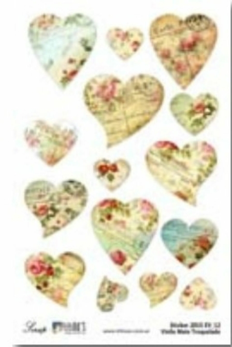 Etiquetas Autoadhesivas ¨Corazones¨ Cód: EV_12