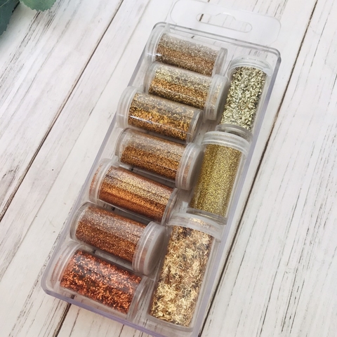 Gibree set x 10 dorados/cobre