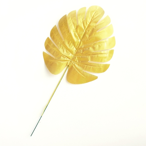 HOJA DECO CHICA DORADA X 5