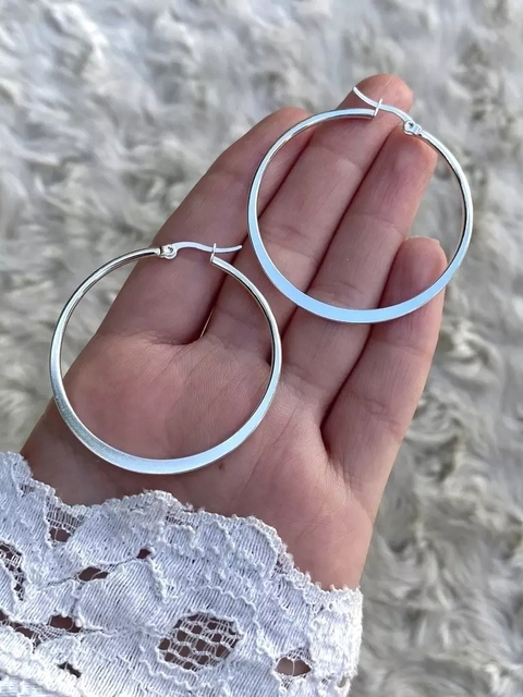 Argolla Plana 50mm BAR384 x3- No acumula descuento