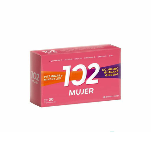 102 MUJER x 30 cap blandas
