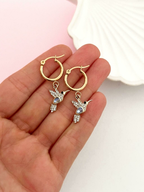 Argolla Colibrí Golden Celeste ARD289