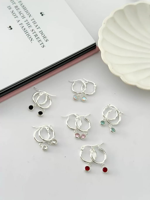 Pack x3 Argolla Dije Cristaline CD105 - No acumula descuento