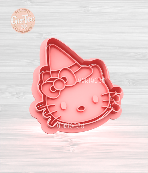 KITTY HALLOWEEN (D5) Cortante + Stamp