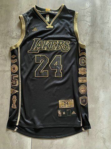 Kobe Bryant #24 Los Angeles Lakers Commemoration 2016 - Bordado Premium
