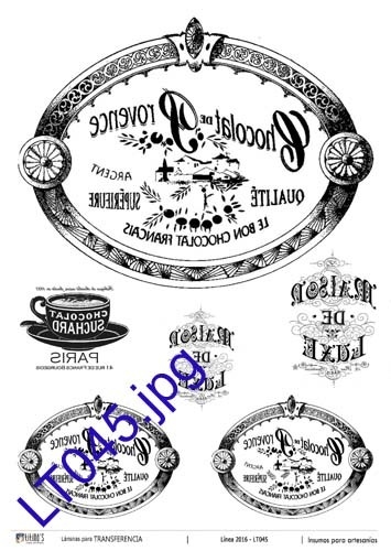 Lámina de Transferencia A4 50Gr Titina´s Mod LT045