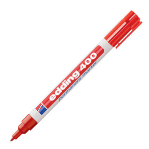 MARCADOR EDDING E400 PERMANENTE 1MM ROJO 188002 CR.14793