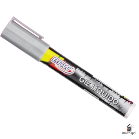 Marcador Tiza Liquida Chalk 6mm Color Plata Por Unidad