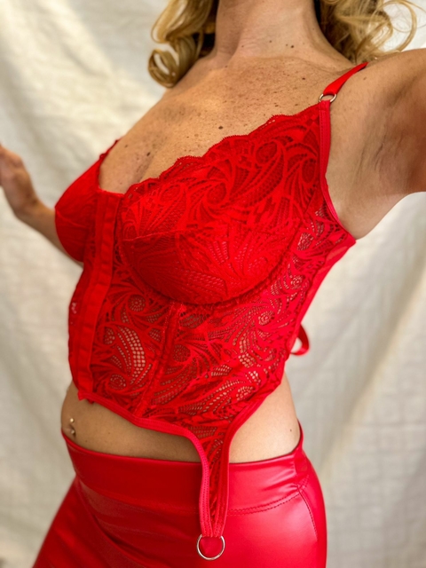MARGARET CORSET WANDA ROJO - WANF
