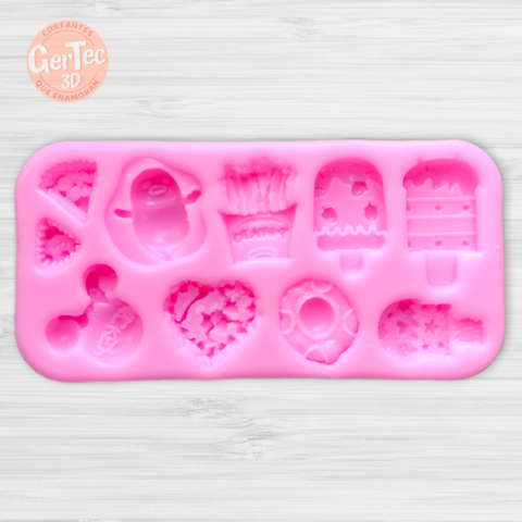 MOLDE SILICONA SNACKS VARIADOS