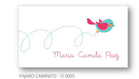 Pajarito Caminito - Tarjetas Infantiles