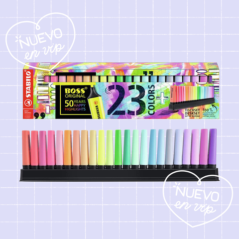 RESALTADOR STABILO BOSS DESKSET x 23U