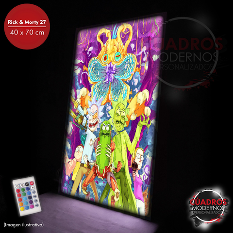 Rick y Morty LED 27