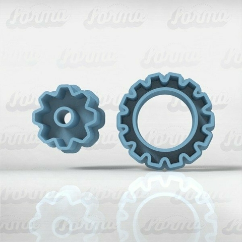 Set x 2 Cortante Tuercas engranaje