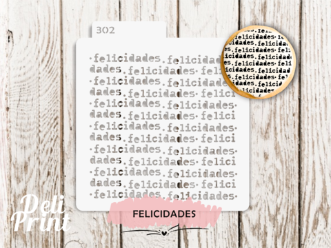 Stencil Felicidades