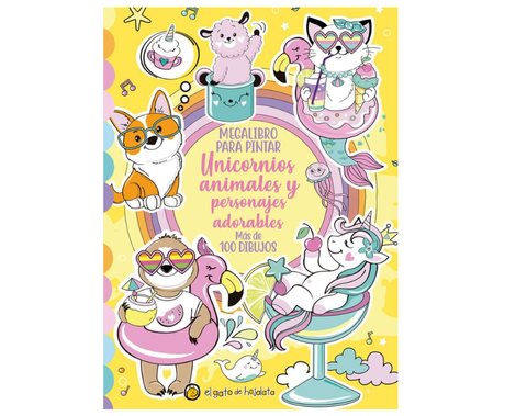 Unicornios animales y personajes adorables