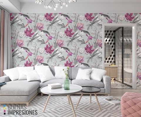 Vinilo Floral F1