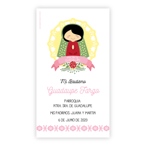 Virgencita Love Guadalupe Bautismo