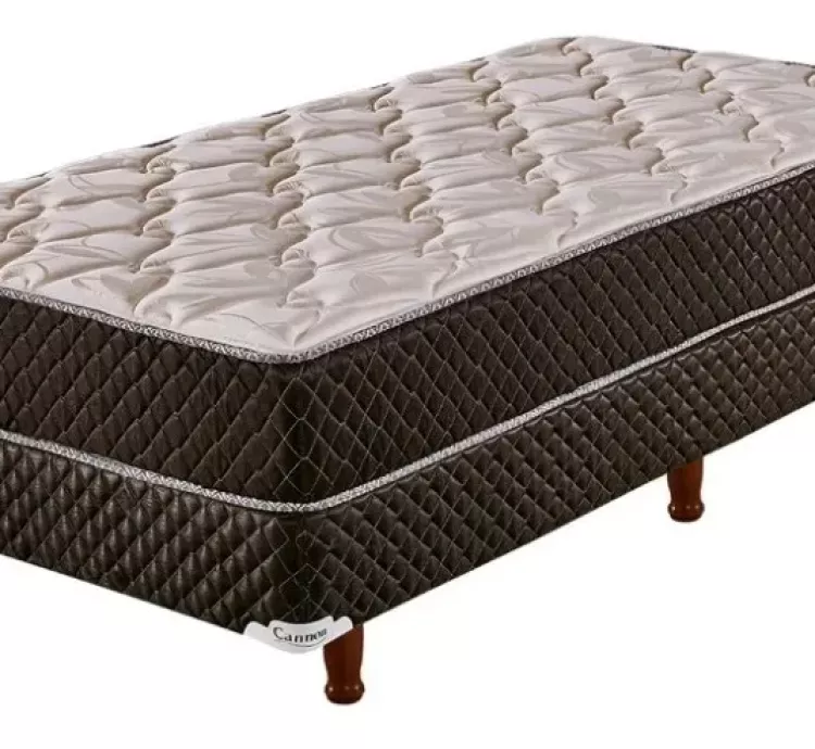 Sommier y colchon Cannon Exclusive 1 1/2 Plaza 190x90cm Espuma 30kgm3. Alta densidad
