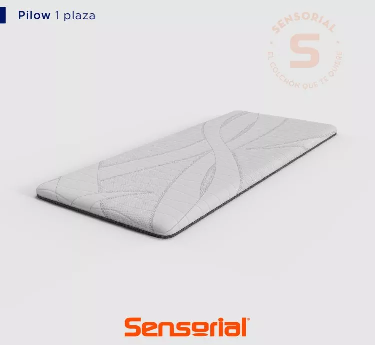 Pillow Top Desmontable Sensorial Viscoelastico 80x190 5 Cm